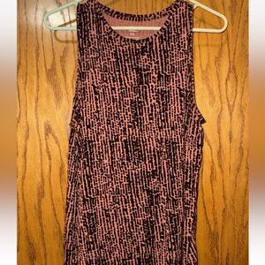 Nine West Printed Soft Spun Tank Top- Size XXL